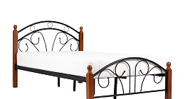 Кровать кованая "АЗАЛИЯ"  FD 850 (дерево/орех) 160*200 см 